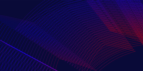 Abstract blue red background with lines