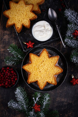 Traditional Christmas Italian cake pandoro