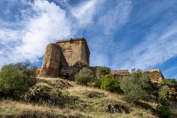 Ancient medieval castle in Feria. Extremadura. Spain.