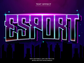 Fototapeta premium Esport 3d editable text effect Premium Vector. sport Text