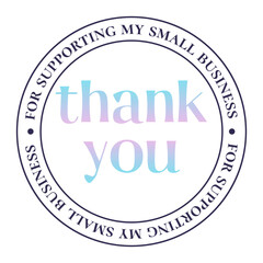 Thank you for your support. Vintage vector thank you handwritten inscription. hand drawn lettering. Thank you calligraphy. Thank you card. Vector illustration.