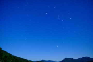 Winter triangle, Orion, Sep 11, 2011 