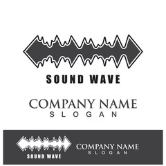 Sound waves vector illustration