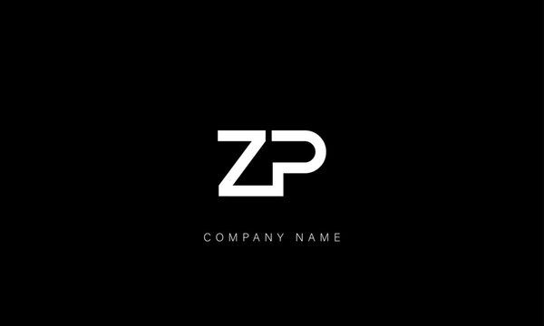 ZP, PZ Abstract Letters Logo Monogram