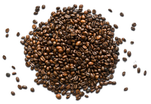 Ein Haufen aus Kaffeebohnen