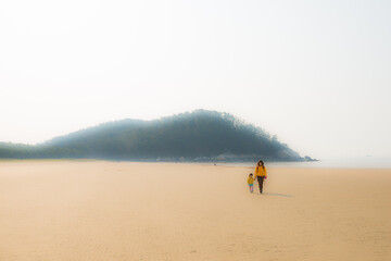 삽시도 해수욕장 산책
