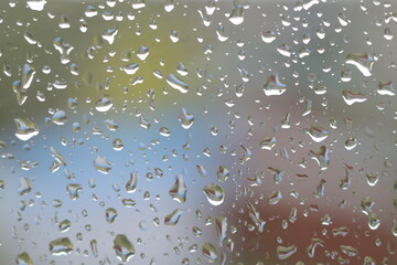 raindrops on window