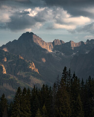 National park of High Tatras in Poland, Landscape photography in the summer. Mountains peaks of...