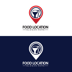 Food Location Logo Design Template