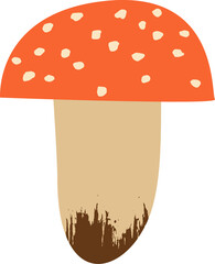 Forest mushroom. Illustration