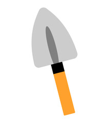 Gardening tool icon isolated on white background. Vector shovel, garden instrument in simple flat style.