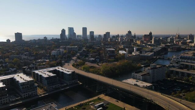 Milwaukee, Wisconsin - Drone Shot