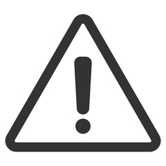 Warning sign icon transparent background