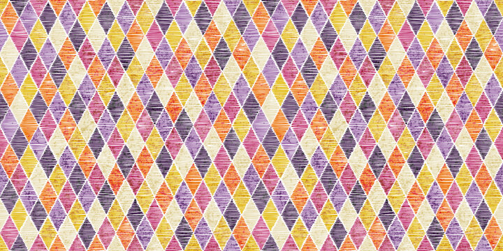 Seamless embroidered pattern. Geometric ornament. Print for pillows, blankets, home textiles. Vector illustration.