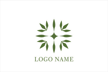 Pot Cannabis Leaf Marijuana Hemp Star for THC company logo design