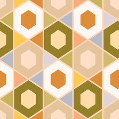 Colorful Geometric Seamless Pattern.