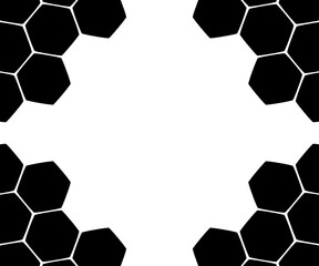 Fototapeta premium 近未来風 六角形 余白あり