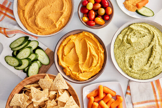 Bowls of Hummus 