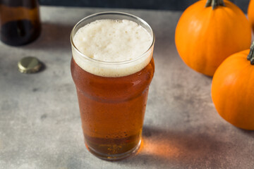 Boozy Refreshing Pumpkin Ale Craft Beer