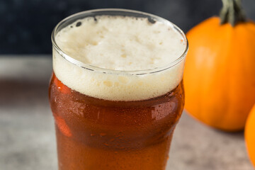 Boozy Refreshing Pumpkin Ale Craft Beer