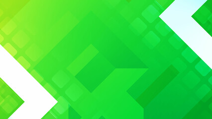 Obraz premium green triangle abstract digital Facebook web banner with Dimond and hexagon shape technology background and has space to wright