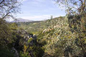 Fototapeta na wymiar Scenic view of the landscape of Crete