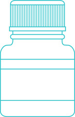 Healthcare and medical bottles png file set medicine, pills, healthcare and pharmacy for hospital and clinic  