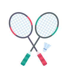 Badminton bat for hitting shuttlecocks in indoor sports