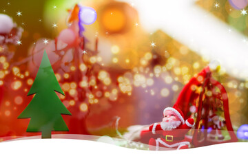 Fototapeta na wymiar Christmas decoration background