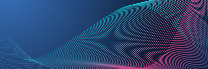 Quantum computer technologies concept. Futuristic blue circuit board background vector. Modern technology circuit board texture background design. Waves flow. Quantum explosion technology.