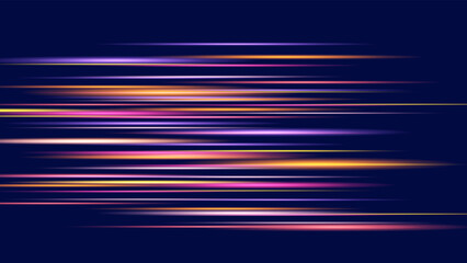 Modern abstract speed line background. Dynamic motion speed of light. Technology velocity movement pattern for banner or poster design. Vector illustration.