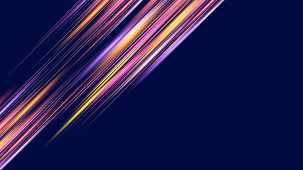 Modern abstract high-speed light effect. Abstract background with curved beams of light. Technology futuristic dynamic motion. Movement pattern for banner or poster design background concept.