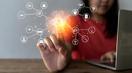 Digital transformation technology strategy, IoT, internet of things. transformation of ideas and the adoption of technology