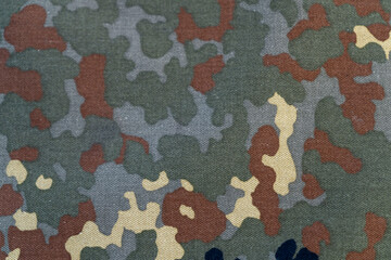 A piece of textile with several colors