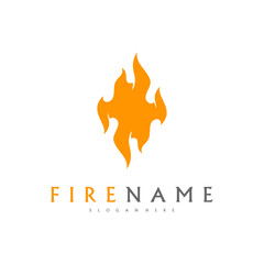 Fire flames, fire Logo design inspiration vector icons