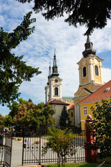 Fototapeta na wymiar The Orthodox Cathedral of St. Nicholas in Sremski Karlovci, Serbia