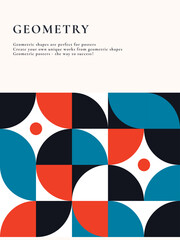 abstract background, a pattern of geometric shape. the modern element is a circle, a line in the style of minimalism. for print. banner, web, business ideas. vector art illustration.