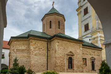 Fototapeta na wymiar Velika Remeta Monastery, Serbian Orthodox monastery on the mountain Fruska Gora