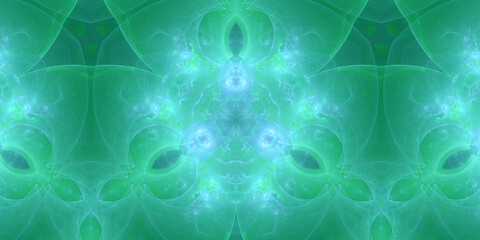Hintergrund Motiv Fraktal für Design und Internet in grün