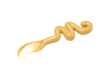 honey mustard sauce pouring in white plate