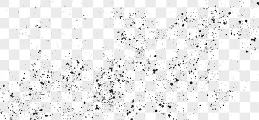 Fototapeta premium Distressed black texture. Distress Overlay Texture. Subtle grain texture overlay. Black dust on transparent background