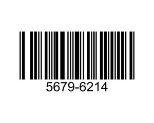Vector illustration black barcode.
