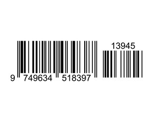 Vector illustration black barcode.
