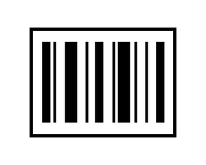 Vector illustration black barcode.
