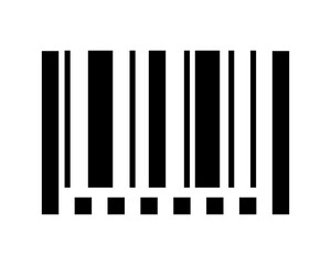Vector illustration black barcode.
