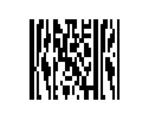 Fototapeta premium Vector illustration black barcode. 