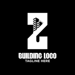 Letter Z Building Logo Design Template Inspiration, Vector Illustration.