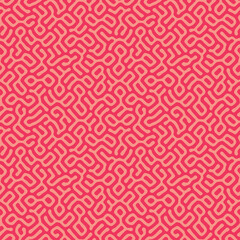 Seamless pattern, Abstract texture of organic shapes, Tileable pink background with a smooth natural maze