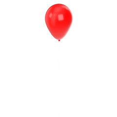 3d rendering illustration of a balloon with a string
