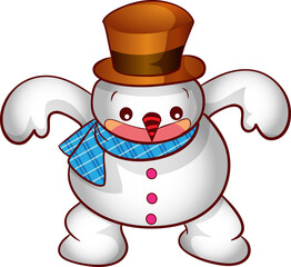 santa merry christmas cartoon character and element